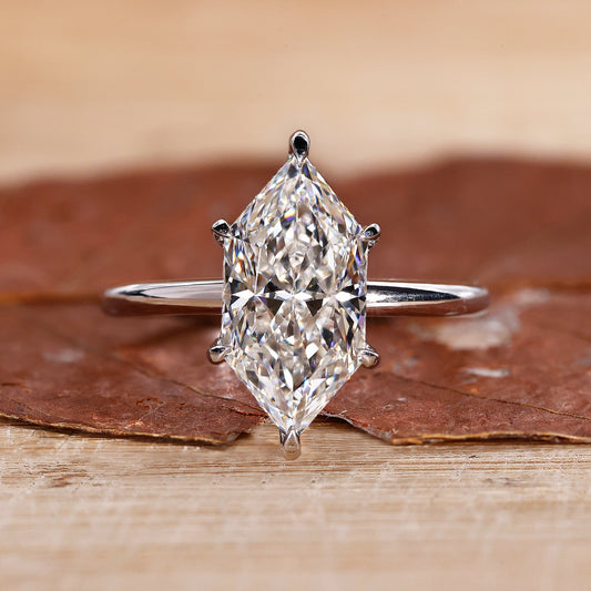 Dutch Marquise Ring with Hidden Halo