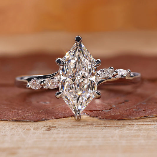 Dutch Marquise Ring - Pave Setting