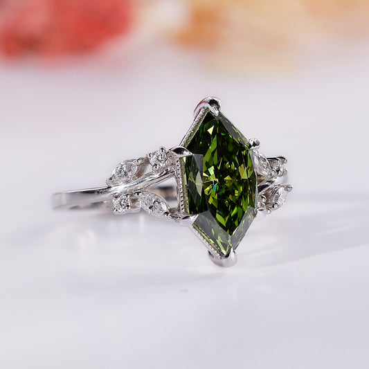 Dutch Marquise Ring with Nature Inspired Design