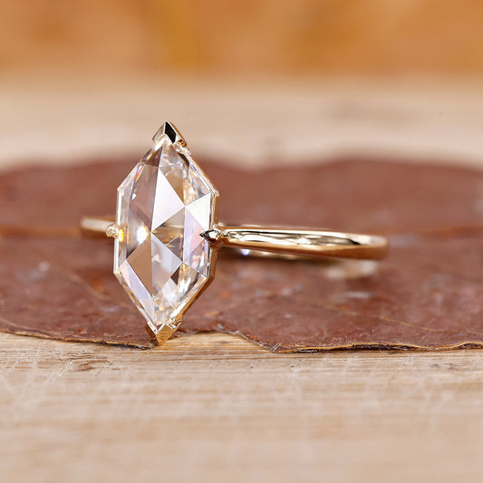 Dutch Marquise Rose Cut Diamond Ring