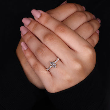Dutch Marquise Ring In Hidden Halo Design