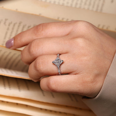 Dutch Marquise Diamond Engagement Ring in Muse Setting