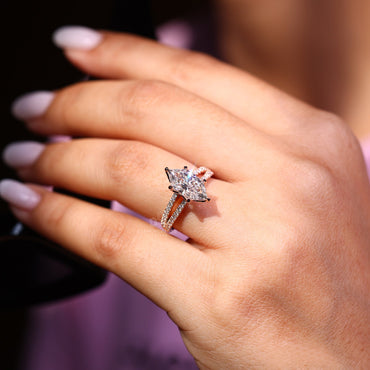 Split Shank Dutch Marquise Engagement Ring