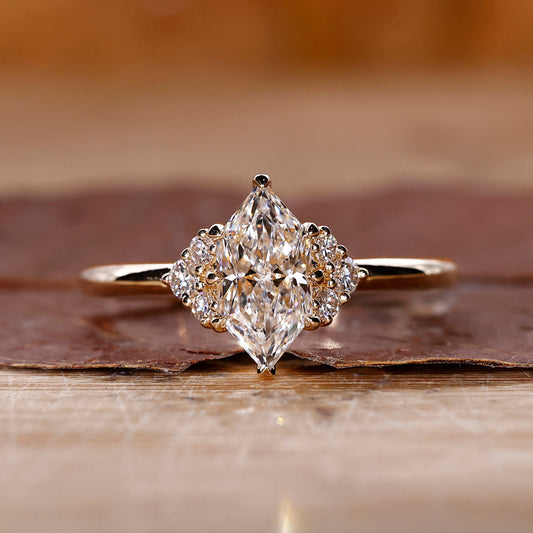 Dutch Marquise Engagement Ring in Muse Setting