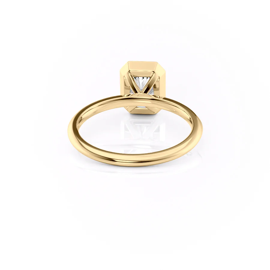 1.50 CT Radiant Cut Bezel Moissanite Diamond Engagement Ring