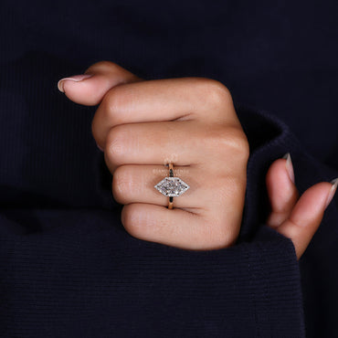 Dutch Marquise Ring - Halo Setting