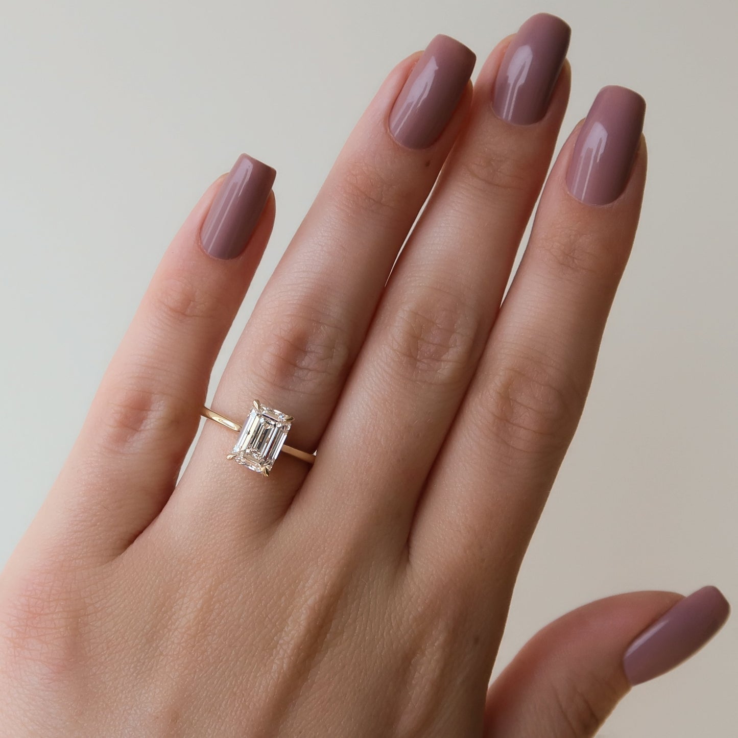 1.50 CT Emerald Cut Solitaire Moissanite Diamond Engagement Ring