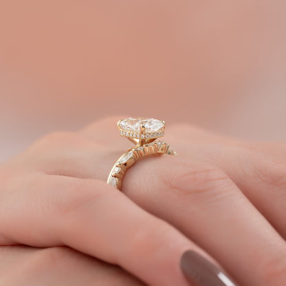 1.50 CT Elongated Cushion Cut Solitaire Moissanite Diamond Engagement Ring
