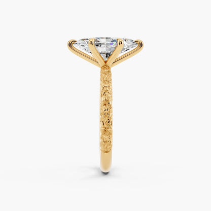 3.0CT Marquise Cut Moissanite Diamond Unique Vintage Engagement Ring