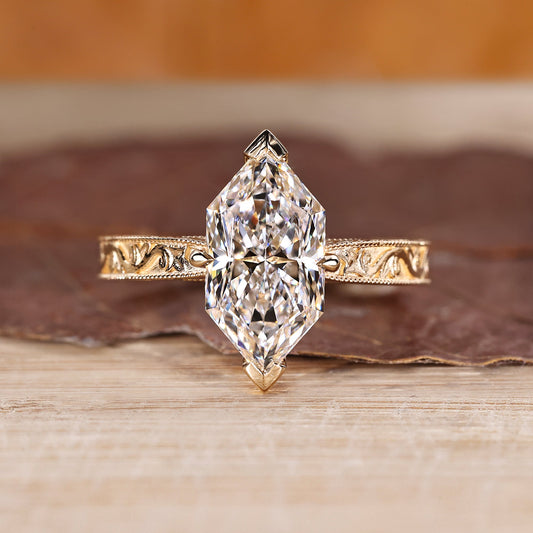 Vintage Art Deco Dutch Marquise Ring
