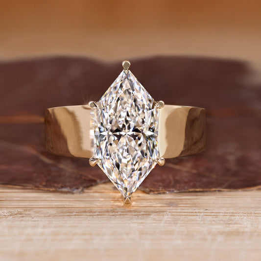 IGI Certified 4 - 6 CT Solitaire Dutch Marquise Engagement Ring