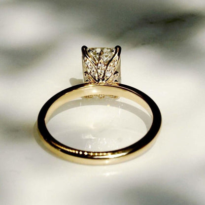 3 CT IGI Certified Elongated Radiant Cut Lab Diamond Engagement ring