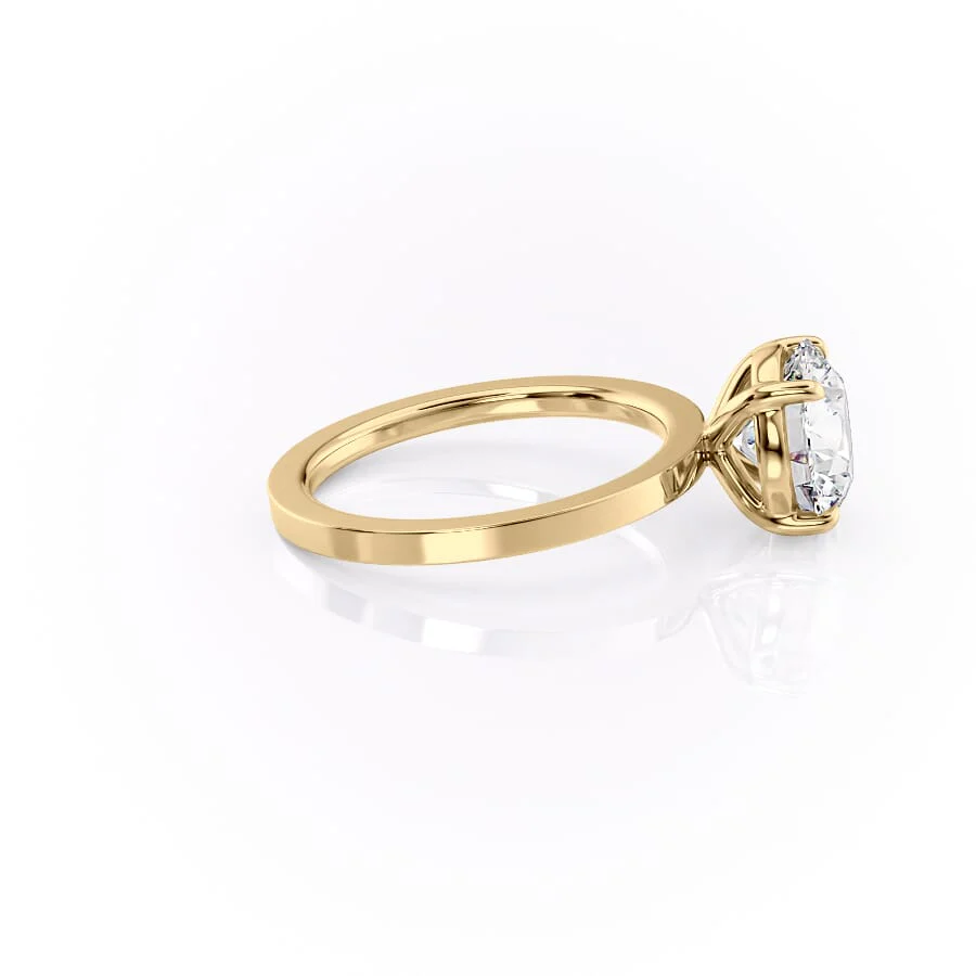 2.0CT Round Brilliant Moissanite Solitaire Diamond Engagement Ring