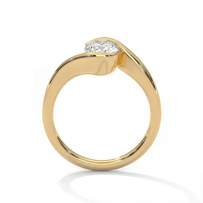 1.50 CT Oval Cut Bypass Moissanite Diamond Engagement Ring
