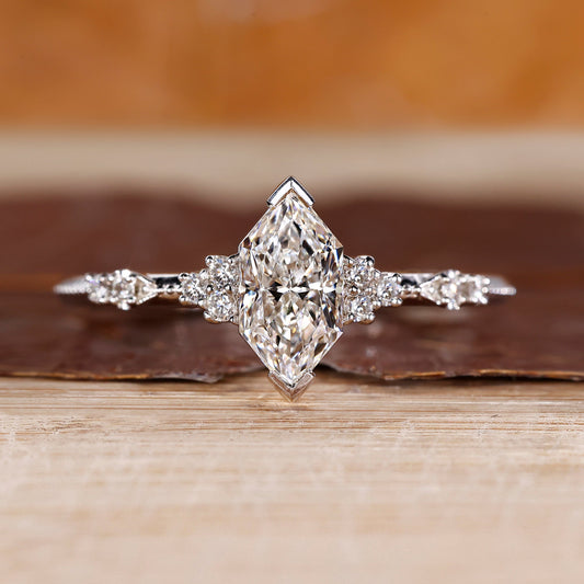 Dutch Marquise Diamond Engagement Ring in Muse Setting