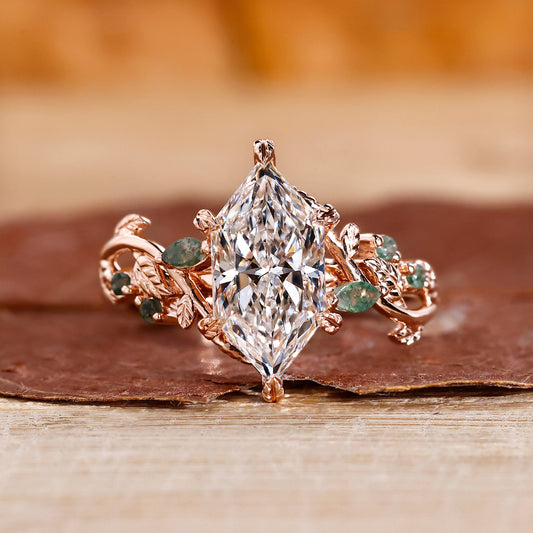 Dutch Marquise Nature Inspired Ring