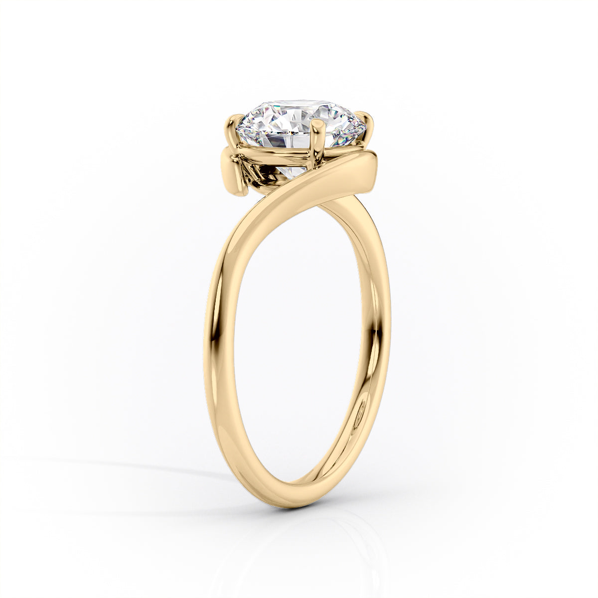 1.50 CT Asscher Cut Infinity Moissanite Diamond Engagement Ring
