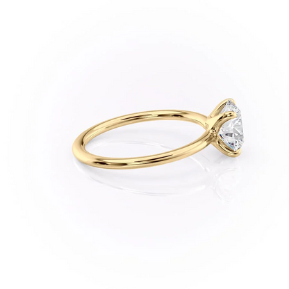 2.0CT Round Cut Moissanite Solitaire Diamond Engagement Ring
