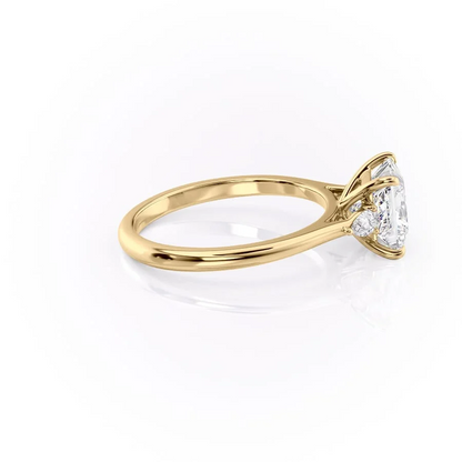 1.50 CT Princess Cut Three Stone Moissanite Diamond Engagement Ring