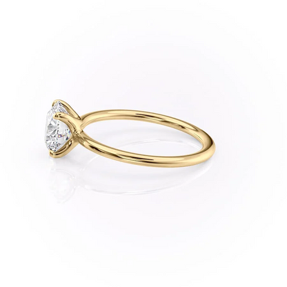 2.0CT Round Cut Moissanite Solitaire Diamond Engagement Ring