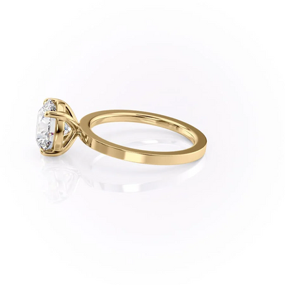 2.0CT Round Brilliant Moissanite Solitaire Diamond Engagement Ring