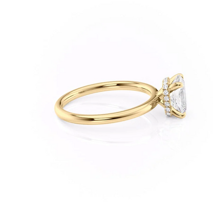 1.50 CT Elongated Cushion Cut Solitaire Moissanite Diamond Engagement Ring