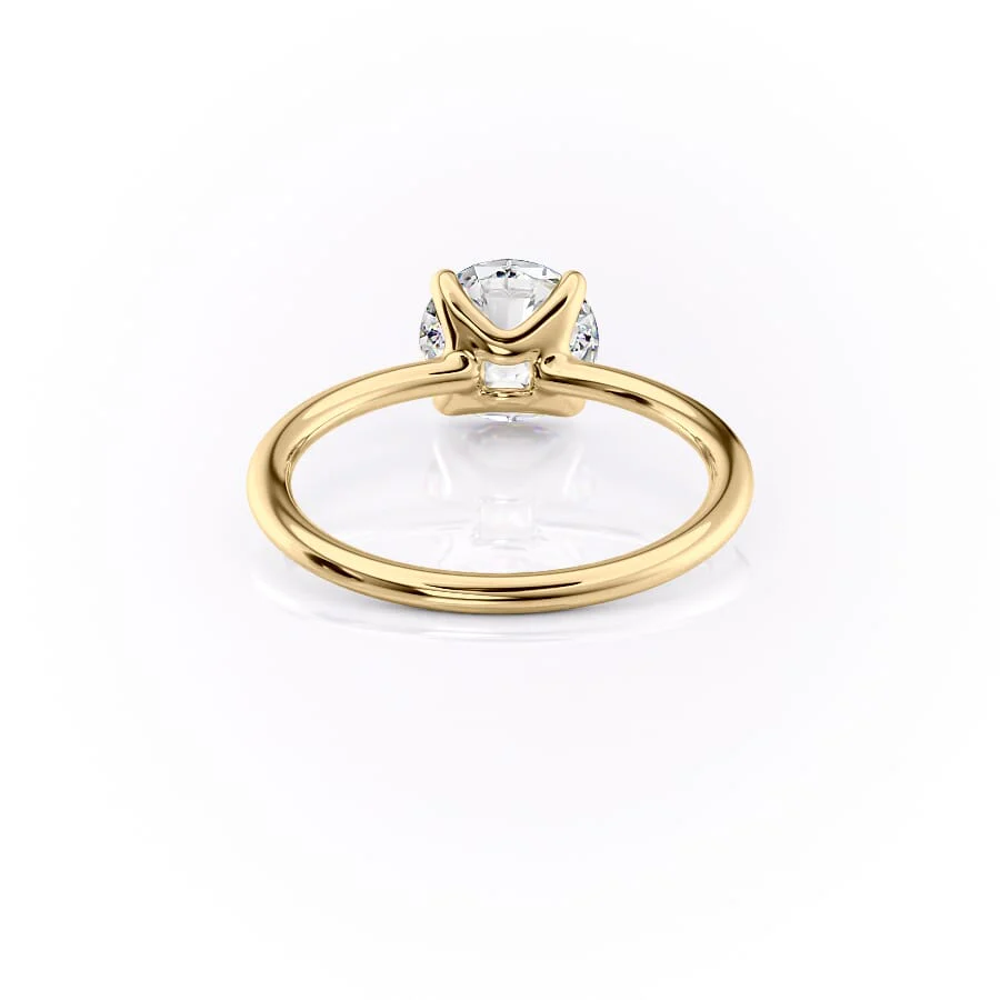 2.0CT Round Cut Moissanite Solitaire Diamond Engagement Ring
