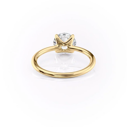 2.0CT Round Cut Moissanite Solitaire Diamond Engagement Ring