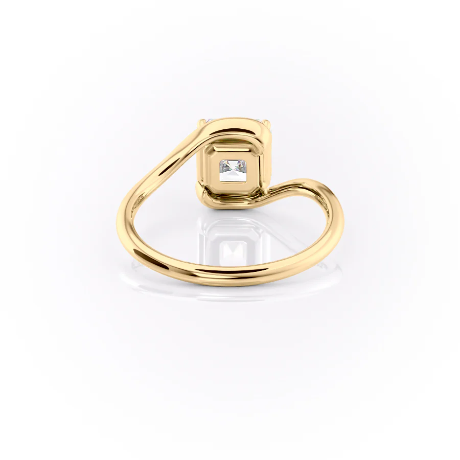 1.50 CT Asscher Cut Infinity Moissanite Diamond Engagement Ring
