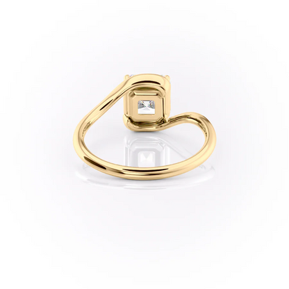 1.50 CT Asscher Cut Infinity Moissanite Diamond Engagement Ring