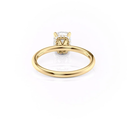 1.50 CT Elongated Cushion Cut Solitaire Moissanite Diamond Engagement Ring