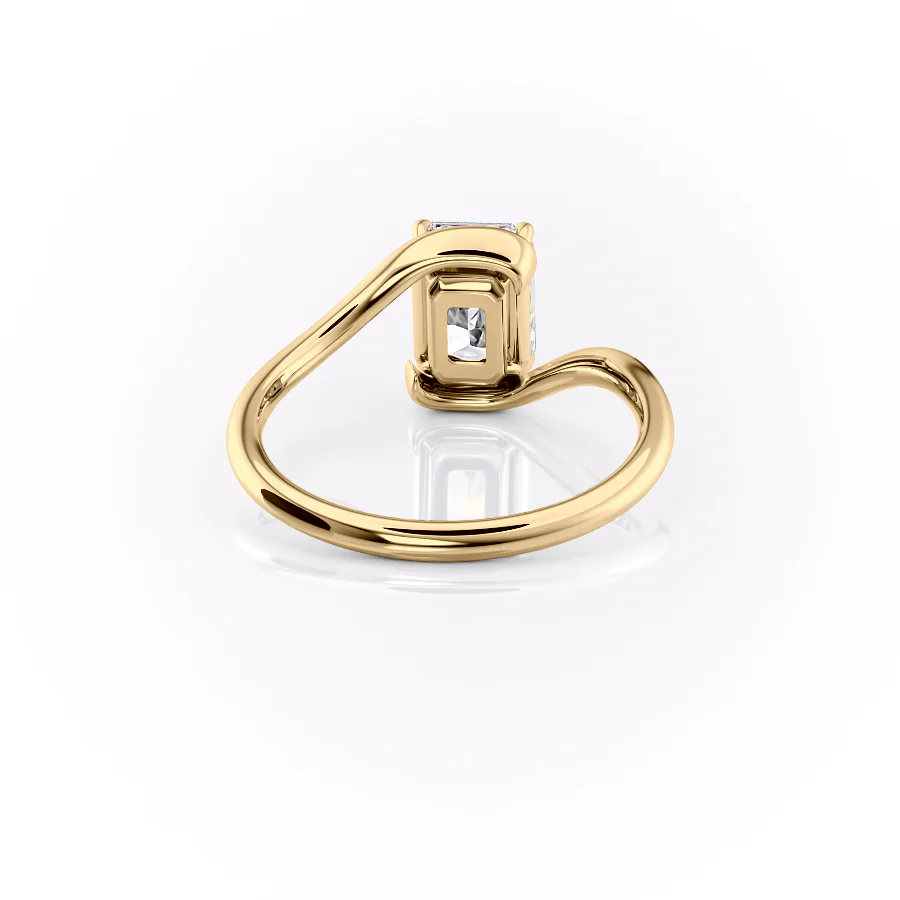 2.0CT Radiant Cut Moissanite Diamond Bypass Engagement Ring