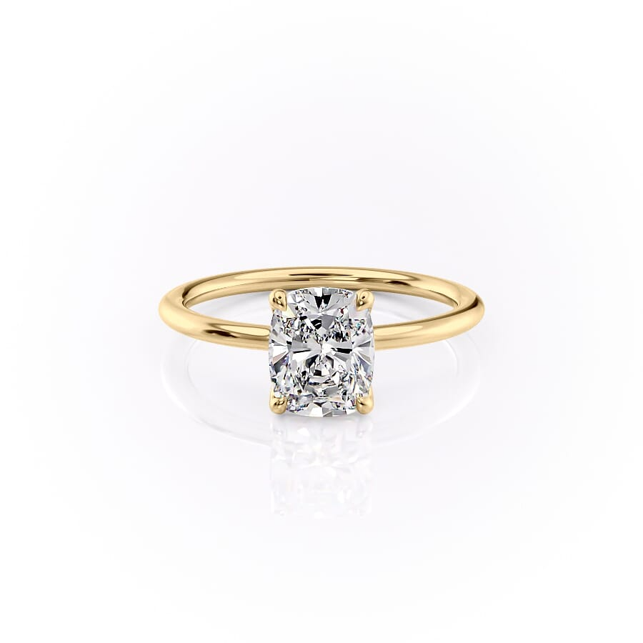 1.50 CT Elongated Cushion Cut  Moissanite Diamond Solitaire Engagement Ring