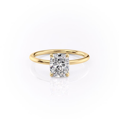 1.50 CT Elongated Cushion Cut  Moissanite Diamond Solitaire Engagement Ring