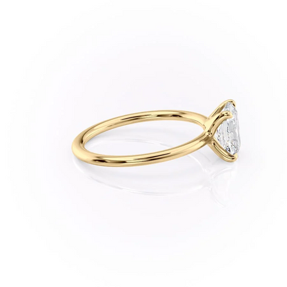 1.50 CT Elongated Cushion Cut  Moissanite Diamond Solitaire Engagement Ring